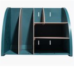 Organiseur de bureau The Organizer Skandi - Bleu Pacifique/Nude