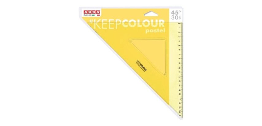 ARDA KCP4530 righello Righello da scrivania 300 mm Plastica Giallo 1 pz