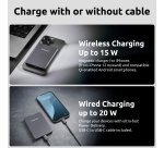 Intenso MW5000 Magnetic Power Bank 5000 mAh – MagSafe Compatible, 15W Wireless Charging, 20W USB-C PD, Slim & Compact – Tested in Germany – Gray