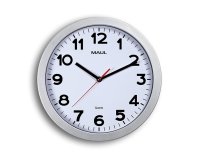 Horloge murale maul step diam. 30cm pile 1.5v aa       fournie coloris argent