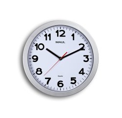 Horloge murale maul step diam. 30cm pile 1.5v aa       fournie coloris argent