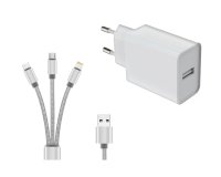 DLH DY-AU5092W chargeur d'appareils mobiles Tablette, téléphone Blanc Secteur Intérieure