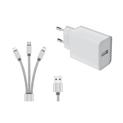 DLH DY-AU5092W chargeur d'appareils mobiles Tablette, téléphone Blanc Secteur Intérieure