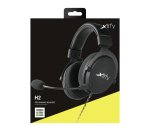 CHERRY XTRFY H2 Casque Avec fil Arceau Appels/Musique/Sport/Au quotidien Noir