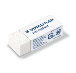 Gomma Rasoplast - 43 x19 x13 mm - per matita - bianca - Staedtler - conf. 30 pezzi