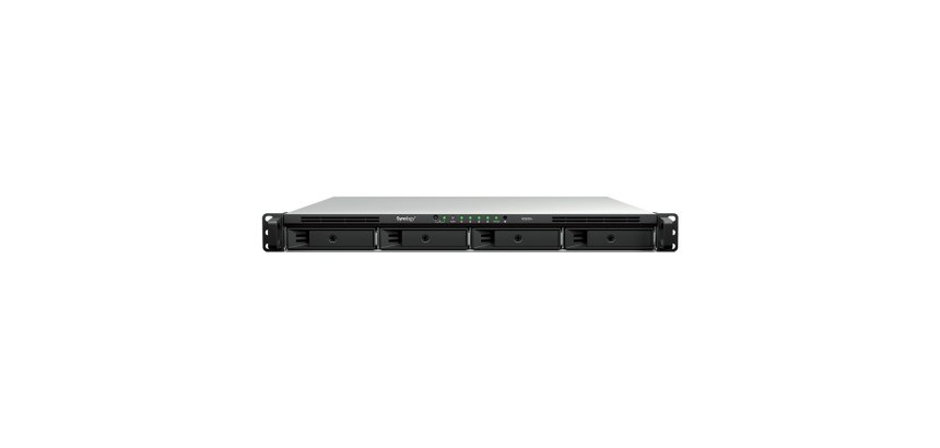 Synology RackStation RS826+ serveur de stockage NAS Rack (1 U) AMD Ryzen V1500B 4 Go DDR4 0 To DiskStation Manager Noir, Gris