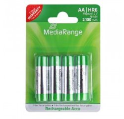 Pile mediarange alcaline aa rechargeable blister 4 unités