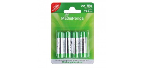 Pile mediarange alcaline aa rechargeable blister 4 unités