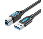 Vention Cable USB 3.0 Impresora COOBI/ USB Tipo-B Macho - USB Macho/ 3m/ Negro