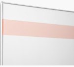 Porte-visuel mural horizontal A4 - Cristal