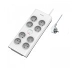 MCL SPN7080WA/19 multiprise 2 m 8 sortie(s) CA Intérieure Blanc