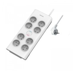 MCL SPN7080WA/19 multiprise 2 m 8 sortie(s) CA Intérieure Blanc