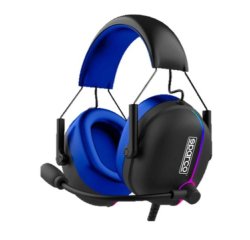 Sparco SPHEADPHONEEVO auricular y casco Auriculares Alámbrico Diadema Juego USB tipo A Negro, Azul