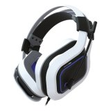 Gioteck HC9 Auricolare Cablato A Padiglione Gaming Blu, Bianco