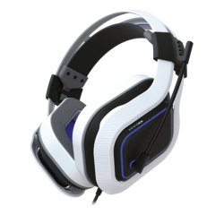 Gioteck HC9 Headset Wired Head-band Gaming Blue, White