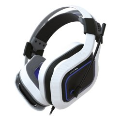 Gioteck HC9 Auricolare Cablato A Padiglione Gaming Blu, Bianco