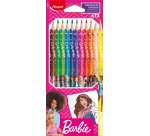 Crayon de couleur Barbie, étui en carton de 12