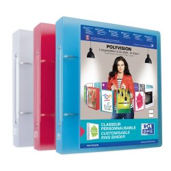 Classeur Oxford polyvision 17x22 d40 2an rond pp assorti