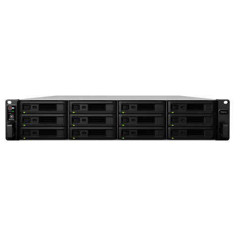 Synology RackStation RS3618xs NAS Rack (2 U) Intel® Xeon® D D-1521 8 Go DDR4 0 To DiskStation Manager Noir