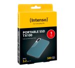 Intenso Lesen/Schreiben bis zu 500 MB/s/1TB USB Type-C 3.2 Gen 1 (3.1 Gen 1) Blue, Grey