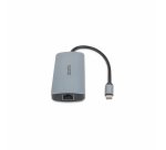 DICOTA D32062 hub & concentrateur USB Type-C Argent
