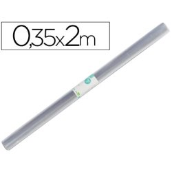 Couvre-livres liderpapel plastique transparent résistant 7/100e rouleau 0.35x2m