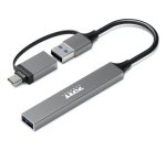 Port Designs 900160 hub & concentrateur USB Type-C 5000 Mbit/s Argent