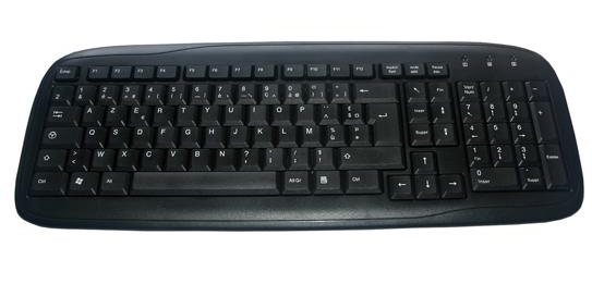 MCL ACK-298/N clavier Universel USB AZERTY Français Noir