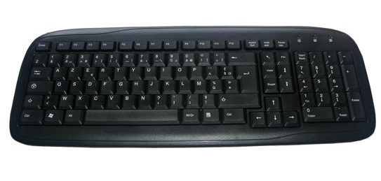 MCL ACK-298/N clavier Universel USB AZERTY Français Noir