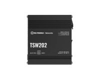 Teltonika TSW202 Géré L2 Gigabit Ethernet (10/100/1000) Connexion Ethernet, supportant l'alimentation via ce port (PoE) Aluminium, Bleu