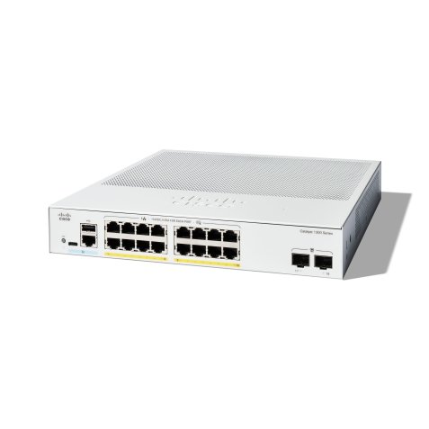 Cisco C1300-16FP-2G commutateur réseau Géré L2/L3 Gigabit Ethernet (10/100/1000) Blanc