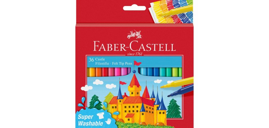 Feutre scolaire faber castell chateau pochette de 36
