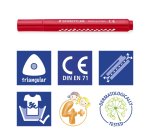 Feutres staedtler jumbo 328 coloris assortis pochette de  12