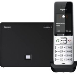 Gigaset BasicLine IP + COMFORT 500HX Telefono DECT Identificatore di chiamata Nero, Argento