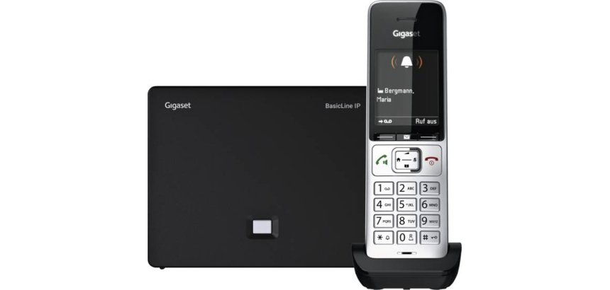 Gigaset BasicLine IP + COMFORT 500HX Telefono DECT Identificatore di chiamata Nero, Argento