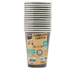 Gobelet en carton, 0,2 l, noir