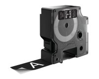 Nastro D1 standard 537210 - 24 mm x 7 mt - PL - bianco/nero - Dymo
