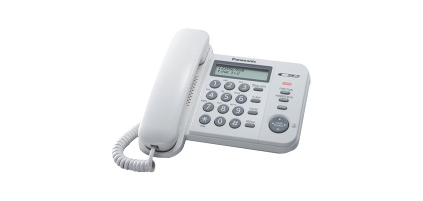 Panasonic KX-TS560EX1W telephone Analog telephone Caller ID White