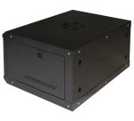 LINK Armadio Rack 19" 6U Serie Light Colore Nero Con Porta Vetro (Axpxl) Mm 300X400X530 Ripiano Incluso