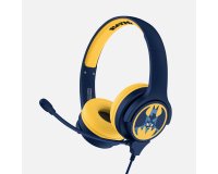 OTL Technologies Batman Blue Kids Interactive Auricolare Cablato A Padiglione Gaming Nero, Blu