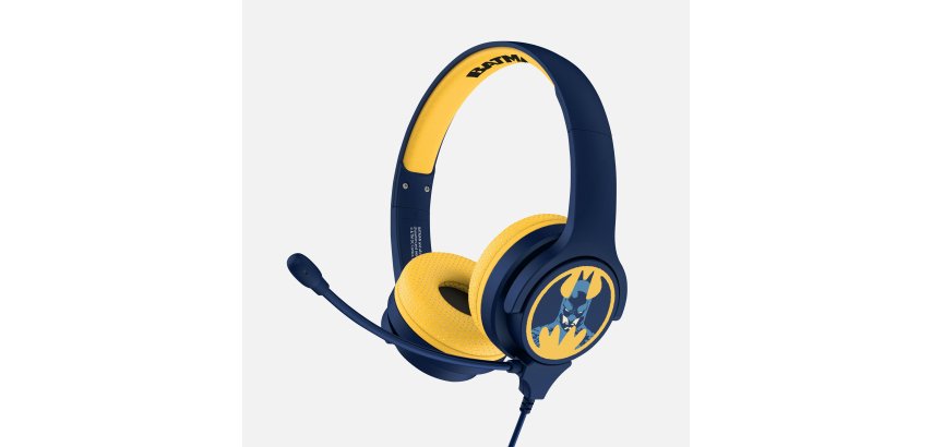 OTL Technologies Batman Blue Kids Interactive Auricolare Cablato A Padiglione Gaming Nero, Blu
