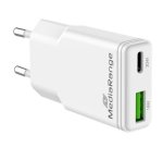 MediaRange MRMA125 oplader voor mobiele apparatuur Universeel Wit AC Snel opladen Binnen