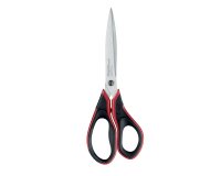 Ciseaux maped advanced gel acier inoxydable 210mm bouts pointus asymétrique poignées gel soft coloris rouge/noir