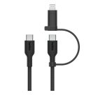 Belkin BoostCharge Pro câble USB USB 2.0 1,5 m USB C USB C/Lightning 0,48 Gbit/s 60 W Noir