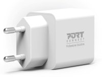 Port Designs PORT Connect 902036EUB chargeur d'appareils mobiles Universel Blanc Secteur Charge rapide Intérieure