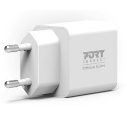 Port Designs PORT Connect 902036EUB chargeur d'appareils mobiles Universel Blanc Secteur Charge rapide Intérieure