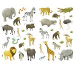 Mini stick maildor 21x16cm 12 themes varies sachet 48       planches 1692 unites