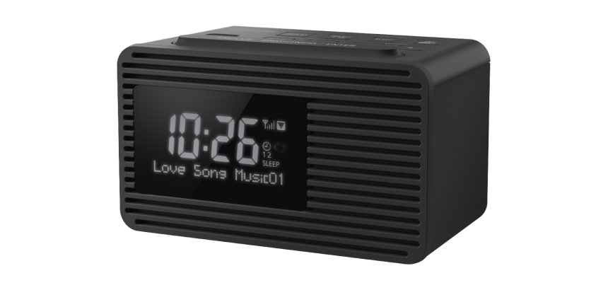 Panasonic RC-D8EG-K radio Clock Black