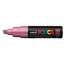 Marqueur pointe large biseautée, à base d'eau, encre à pigmentation Rose Métal