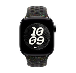 Apple MGAF4ZM/A accessoire intelligent à porter sur soi Bande Noir Aluminium, Fluoroélastomère